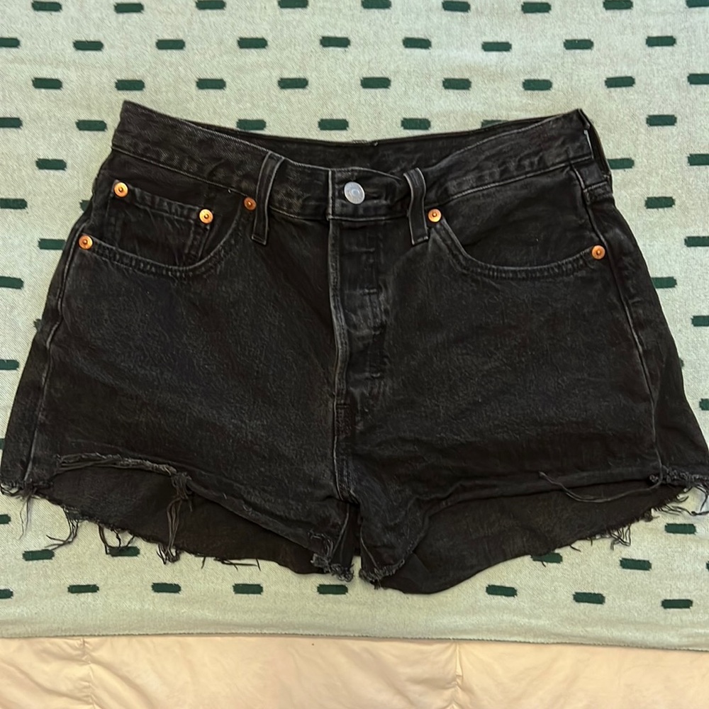 Levi’s 501 Black Denim Shorts